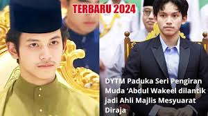 TERBARU 2024 : PRINCE WAKEEL DILANTIK JADI AHLI MAJLIS MESYUARAT DIRAJA