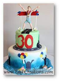 Cricket players 40th 70s disco birthday cake uniquely designed by elitecakedesigns sydney! Marathon Cake Theme Running Cake Mom Cake Cake Co