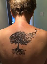 Bird On Tree Branch Tattoo Oak Tree And Bird Tattoo Oak Tree Tattoo Tree Tattoo Back Tree Tattoo Men