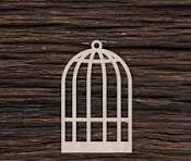 Wooden Bird Cage for Crafts and Decorations - Bird Cage Decor - Bird Cage  Earrings - Wooden Bird Cage