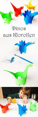 Basteln Mit Kindern Dinos Aus Klorollen Mama Kreativ Einfache Bastelarbeiten Fur Kinder Klorollen Basteln Basteln Mit Kindern
