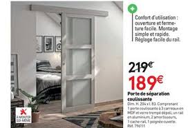 Leroy merlin, more than 290 home improvement stores in 12 countries. Offre Porte De Separation Coulissante Chez Mr Bricolage