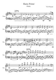 Harry Potter Medley Sheet Music Harry Potter Best Medley Piano Sheet Music Pinterest Partition Musique Musique Partition