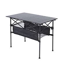 Roraima Easy Setup Portable Compact Aluminum Camping Folding Table With 120lbs Capacity Great For Outdoor Camping Bbq Suitable For Family Of 4 6 Product Size 3 Camping Table Folding Picnic Table Folding Table