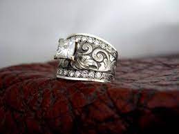 Engagement Rings Fit For A Cowgirl Cowgirl Magazine Western Wedding Rings Custom Wedding Rings Western Rings
