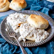 Image result for sausage gravy biscuits