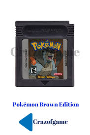 Pokemon Series Game Boy Color Gbc Pokemon Brown Version Pokemon Brown Pokemon Gameboy