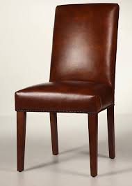 21 posts related to leather dining chairs with nailheads. Straight Back Leather Dining Chair With Tapered Legs