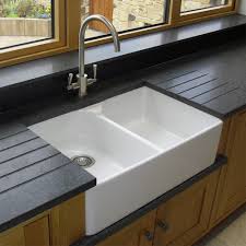 Easy to clean and with plenty of space to clean the cups and dishes, the butler sink as it is also sometimes known, comes in a range of sizes to suit every need. Astini Belfast 800 2 0 Bowl White Ceramic Kitchen Sink Chrome Waste