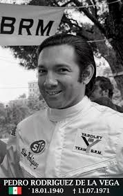 11 July, always a sad day.... BRM YARDLEY بطينا STP S huhB@ fardinueg TEAM  B.R.M. PEDRO RODRIGUEZ DE LA VEGA 18.01.1940 t 11.07.1971
