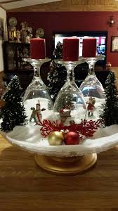 Drinking Glasses Mini Figures And Christmas Trees Candle Holder Idee Deco Noel Decoration Noel Deco Noel