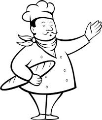 French Chef Holding A Baguette Coloring Page From Professions Category Select From 25663 Printab Coloring Pages Printable Crafts Free Printable Coloring Pages