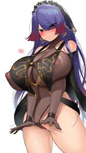 pyz (cath x tech), kaguya (kyonyuu fantasy burst), kyonyuu fantasy, kyonyuu  fantasy burst x, absurdres, commentary, commentary request, highres, 1girl,  breasts, covered erect nipples, frontal wedgie, gloves, huge breasts,  leotard, see-through clothes,
