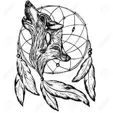 Unique dream catcher owl stickers featuring millions of original designs created and sold by independent artists. Catcher Dreams Wild Animals Fox And Wolf Hand Drawn Style Realism Vector Illustration White Background Royalty Free Cliparts Vectors And Stock Illustration Image 110528261