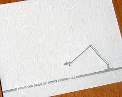 Choose from more than 1000 letterhead templates and customize with dozens of themes, colors and styles or add your own design to make an impression. From The Desk Of Custom Letterpress Personalized Stationery