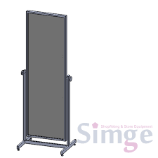 Ancel ayaklı naturel ahşap duvar salon ofis boy aynası 31x116 cm. Magaza Ayakli Boy Aynasi