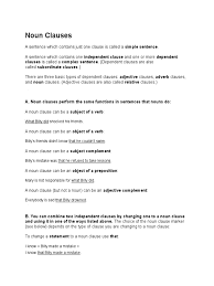 Just like nouns do, a noun clause names people, things, places, and ideas. Noun Clauses Clause Verb