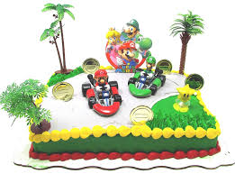 Bekijk onze mario kart birthday selectie voor de allerbeste unieke of custom handgemaakte items uit onze shops. Mario Brothers Mario Kart Racing Themed Birthday Cake Topper Set Featuring Figures And Decorative Themed Accessories Buy Online At Best Price In Uae Amazon Ae