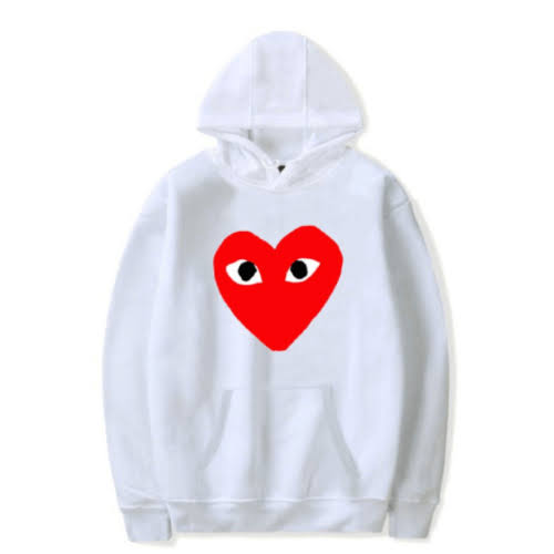 CDG Hoodie With Big Red Heart | Comme Des Gar&ccedil;ons UK Official