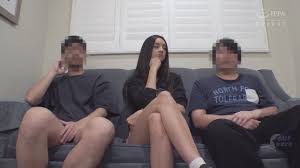 Watch for free Two Japanese men picked up Eliza Ibarra in a street cafe  online without registration