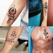 Temporary Tattoowala Shiv God Trishul Pack 4 Temporary Tattoo For Festivals  And Celebrations (2x4 inch) : Amazon.in: Beauty