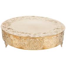 The stand is 3 tall, and. Gold Ornate Cake Stand Hobby Lobby 80860192