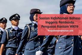 Jabatan kastam diraja malaysia amat. Soalan Kefahaman Bahasa Inggeris Pembantu Penguasa Kastam Wk19