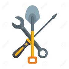 Wrench Shovel And Screwdriver Construction Tool Cartoon Vector Royalty Free Cliparts Vectors And Stock Illustration Image 124010744 Crossed spanner and screwdriver vector. wrench shovel and screwdriver construction tool cartoon vector