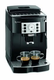 This coffee machine comes with both whole beans or ground coffee and can be a reliable option when making a rich creamy cup of espresso for family and friends. Delonghi Ecam 22 110 B Magnifica S Coffee Machine Black