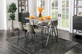 They are differentiated from more traditional dining room sets mainly because both the table and the chairs are taller. Contemporary Counter Height Dining Table Off 68
