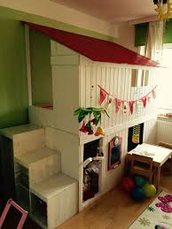 Hochbett Spielhaus Kinder Zimmer Kinderzimmer Spielhaus