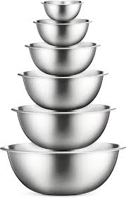 Maybe you would like to learn more about one of these? Premium Stainless Steel Mixing Bowls Set Of 6 Stainless Steel Mixing Bowl Set Easy To Clean Nesting Bowls For Space Saving Storage Great For Cooking Baking Prepping Amazon Ca Home