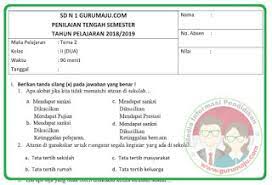 Ayah bundar baca juga uas agama kelas 1 semester 1 terbaru klik disini. Soal Uas Pas Kelas 2 Tema 2 Semester 1 Revisi 2021 Guru Maju