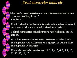 Mulțimea tuturor numerelor naturale se notează de obicei cu n (n îngroșat) sau. Numere Naturale Lecia Nr 2 Prof Florescu Nicolae