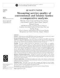 Established by general consent or accepted usage; Pdf Measuring Service Quality Of Conventional And Islamic Banks A Comparative Analysis
