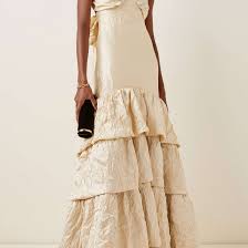 White lace overlay floor length wedding dress with beaded. 22 Best Champagne Wedding Dresses Of 2021