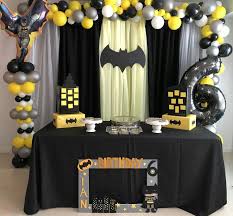 How cool is this modern batman dessert table?! Batman Birthday Theme Party In Pakistan