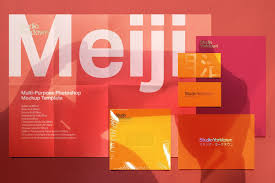 Meiji Multi Effect Mockup Template Mockup Template Photoshop Mockup Templates