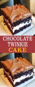 Chocolate Twinkie Cake In 2020 Twinkie Cake Chocolate Twinkie Boxed Cake Mixes Recipes