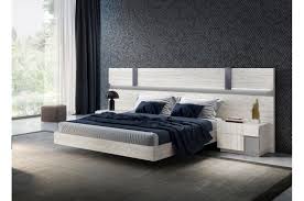 Ce lit est compatible avec tous les matelas 160x200cm ou 180x200 cm. Lit Contemporain Chevets Tete De Lit Led Design Pour Chambre Adulte