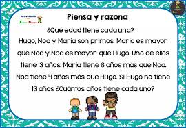 Te he preparado un crucigrama con la conjugación de verbos regulares Fichas Para Razonar Y Pensar Logica Matematica 4