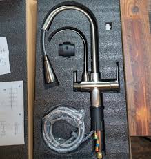 Some of the contaminants previously removed from the water only with the help of reverse osmosis systems are now being blocked by these filters. Installing A Double Kitchen Faucet And Ultrapure Rv Water Filter Adventurous Way