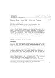 Digital transformation, a matter of life and death: Pdf Korean Gay Men S Daily Life And Fashion