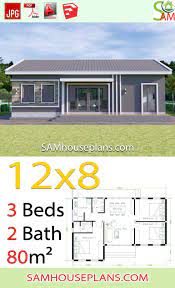 House Plans 12x8 With 3 Bedrooms Gable Roof Sam House Plans 12x8 Bedrooms Gable House Plans Roof Sam Beautiful House Plans Model House Plan House Plans
