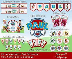 Kit Anniversaire Pat Patrouille Personnalise A Telecharger Logo Invitation Etiquettes Cupcakes Band In 2020 Cupcakes Decoration Jelly Beans Easter Popcorn Labels