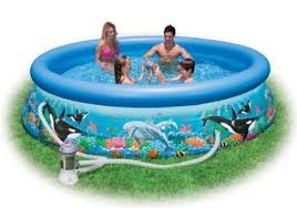 Amazon Com Intex 54905eg 12 Foot By 30 Inch Ocean Reef Easy Set Pool Set Patio Lawn Garden Easy Set Pools Inflatable Swimming Pool Cheap Above Ground Pool