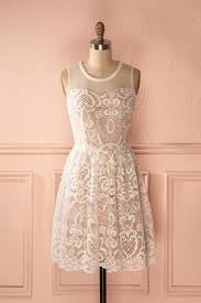 Courtes Short Short Cream Lace Dress Cocktail Dress Lace Cream Cocktail Dresses