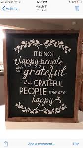 Wood Sign Quote Custom Cute Home Decor Simple Grateful Happy People Wood Signs Sayings Sign Quotes Wood Signs