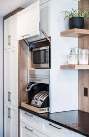 hidden door cabinet coffee maker 34+