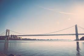 Fort lee historic park is located atop a bluff of the hudson palisades overlooking burdett's landing, known as mount constitution, in fort l. George Washington Bridge From Fort Lee Historic Park Photograph By Erin Cadigan